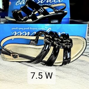 Black Patent Sandals